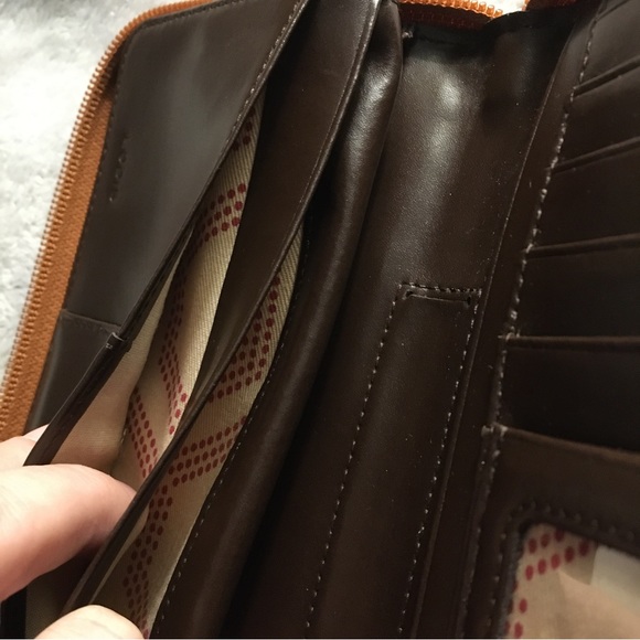 Lodis Caramel Zipper Wallet - Picture 9 of 9
